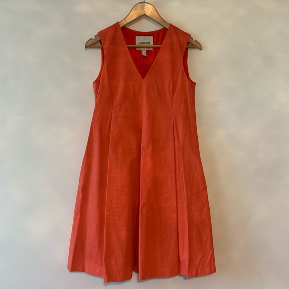 Lands’ End Canvas NWOT Sleeveless Pleated Dress - Picture 3 of 5